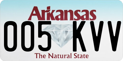AR license plate 005KVV