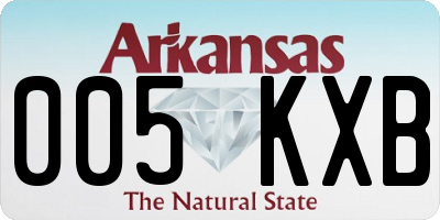 AR license plate 005KXB