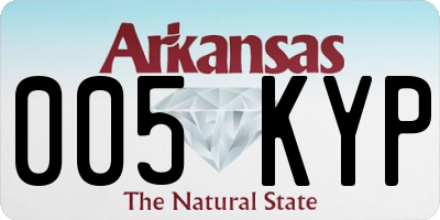 AR license plate 005KYP