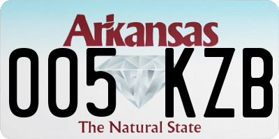 AR license plate 005KZB