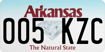 AR license plate 005KZC