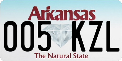 AR license plate 005KZL