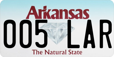 AR license plate 005LAR