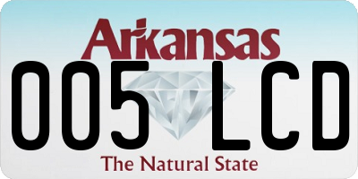 AR license plate 005LCD