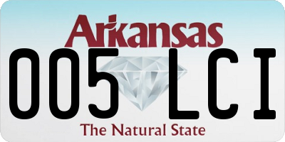 AR license plate 005LCI