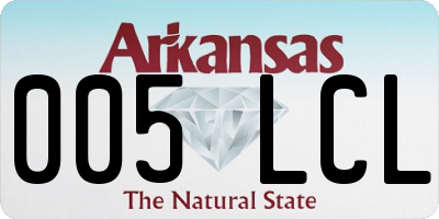 AR license plate 005LCL