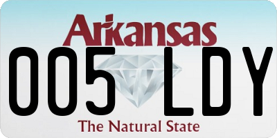 AR license plate 005LDY