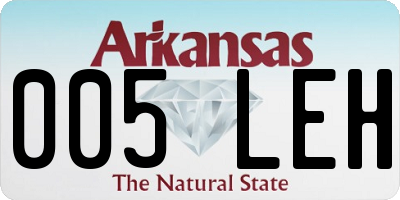AR license plate 005LEH