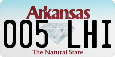 AR license plate 005LHI