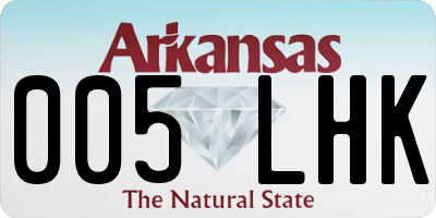 AR license plate 005LHK