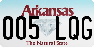 AR license plate 005LQG