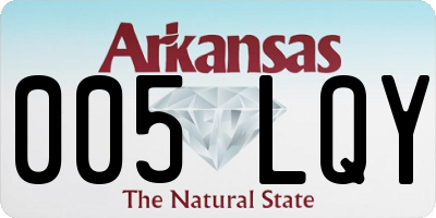 AR license plate 005LQY