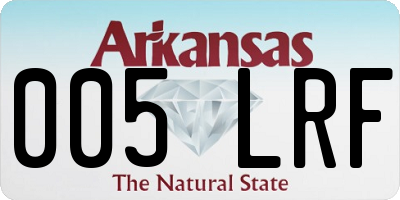 AR license plate 005LRF