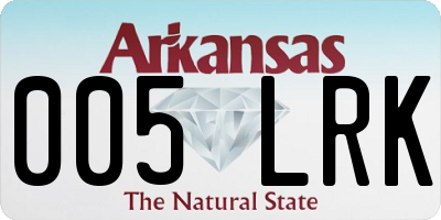 AR license plate 005LRK
