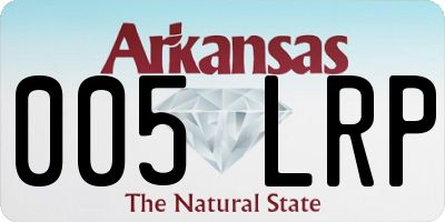 AR license plate 005LRP
