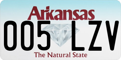 AR license plate 005LZV