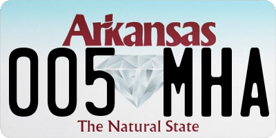 AR license plate 005MHA