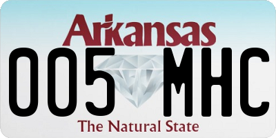 AR license plate 005MHC