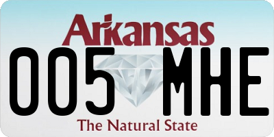 AR license plate 005MHE