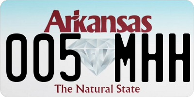 AR license plate 005MHH
