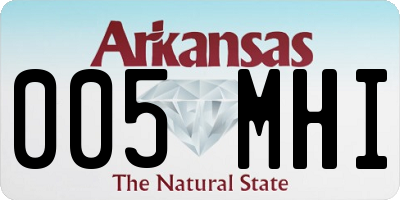 AR license plate 005MHI