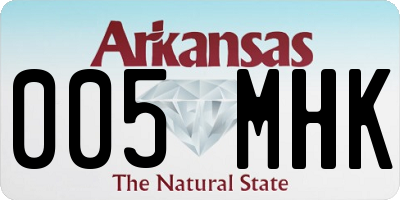 AR license plate 005MHK