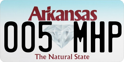 AR license plate 005MHP