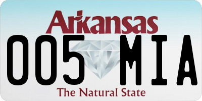 AR license plate 005MIA