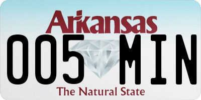 AR license plate 005MIN