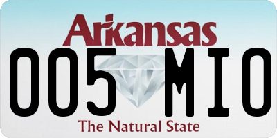 AR license plate 005MIO