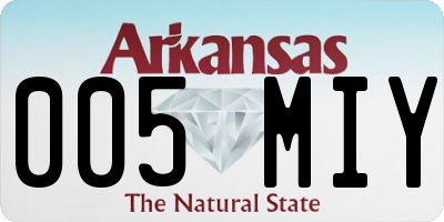 AR license plate 005MIY