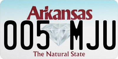AR license plate 005MJU
