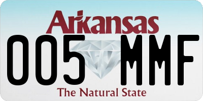 AR license plate 005MMF
