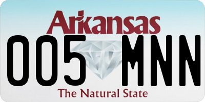 AR license plate 005MNN