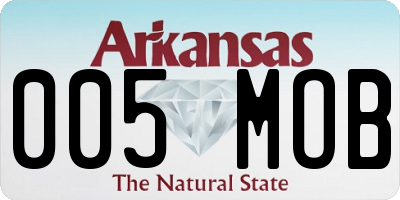 AR license plate 005MOB