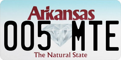 AR license plate 005MTE