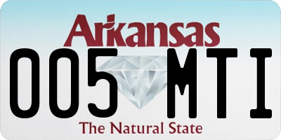 AR license plate 005MTI