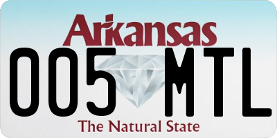 AR license plate 005MTL