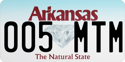 AR license plate 005MTM