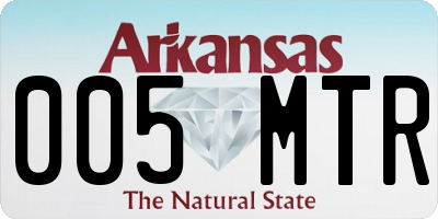 AR license plate 005MTR