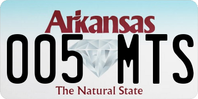 AR license plate 005MTS