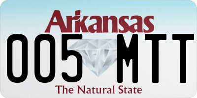 AR license plate 005MTT