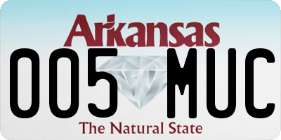AR license plate 005MUC