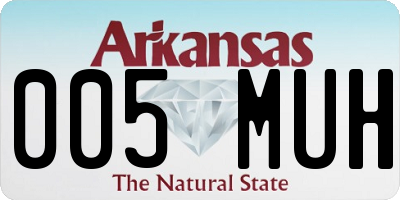 AR license plate 005MUH