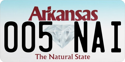 AR license plate 005NAI