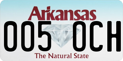 AR license plate 005OCH