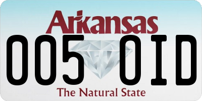AR license plate 005OID