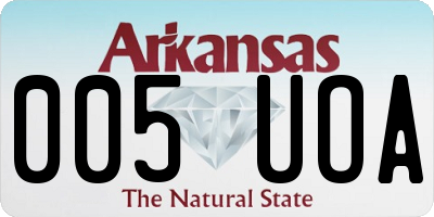 AR license plate 005UOA
