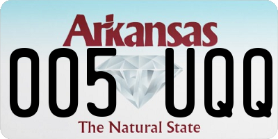 AR license plate 005UQQ