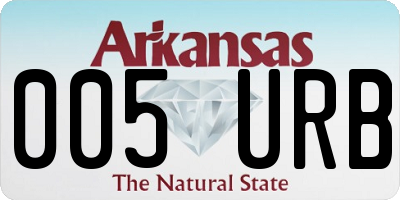 AR license plate 005URB